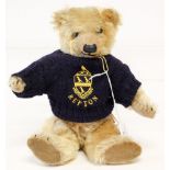 Chiltern: A 20th century, mohair teddy bear, clear glass eyes, black stitched nose, mouth and paws,