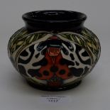 A Moorcroft limited edition vase 3/10, 1st quality, in the Moth pattern,