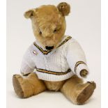 Chiltern: A pre-war Chiltern, mohair teddy bear, William, clear and black glass eyes,