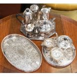 Trays and tea services,