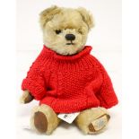 Chad Valley: A 1930's brown mohair teddy bear, Chad Valley foot label, brown glass eyes,
