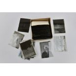 A series of vintage glass photographic plates