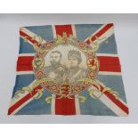A George V and Queen Mary 1911 Coronation Commemorative flag,