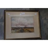 Albert Strange framed and glazed watercolour,