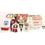 Derby County Memorabilia: A collection of Derby County memorabilia to comprise: a Derby County