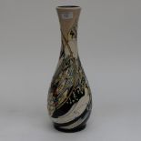 A Moorcroft trial vase in the Fishing in White pattern, 1st quality, designed by Kerry Goodwin,