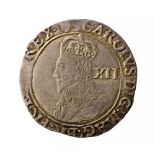 Charles I Shilling, Tower mint, 1632-1633 Group D,