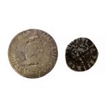 Elizabeth I milled sixpence 1562. S. 2596. Fair condition, the reverse better. 26mm, 3.1g.