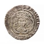 Henry VII Halfgroat, Canterbury, 1498-1499. Class IIIc, mm Tun. S. 2211. 20mm, 1.45g. Very fine.