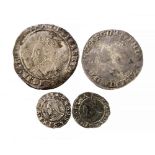 Tudor silver coin group (4). Phillip and Mary groat, S. 2508.