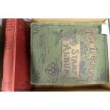 An album 'The Lincoln Stamp Album' 19th Century with loose stamps together with a 1947 Stanley