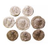 Roman Silver Coin Group (8).