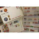 A collection of early/mid-20th-century Commonwealth stamps, used,