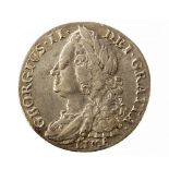 George II Shilling, 1745 LIMA. S. 3703. 25mm, 5.99g.