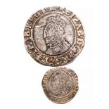 Elizabeth I Shilling & Threepence. Shilling, sixth issue, mm. woolpack, 1594-1596. S.2577. 31mm, 5.