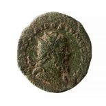 Postumus Æ Double Sestertius AD 260-269. Obv.