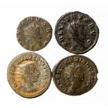 Silver and Bronze Antoninianus Group, Numerian, Gallienus and Gordian III. (4).