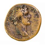 Antoninus Pius Sestertius, Rome. AD 147-148. Obv.