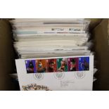 A box containing approx 200 First Day Covers,