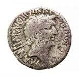 Octavian & Mark Antony Triumvirate Denarius. Ephesus mint, Spring-Summer 41 BC. Obv.