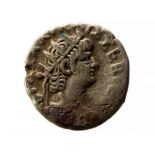 Nero Billon Tetradrachm, Alexandria, Year 12 (65-66 AD). Obv. Radiate bust of Nero, right.