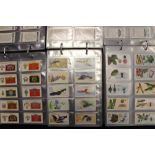 An album containing a large quantity of cigarette cards in complete sets,