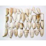 Thirty six clay pipe bowls,