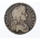 Charles II Crown, 1679. Third draped bust, TRICESIMO PRIMO on edge. S. 3358. 38mm, 29.
