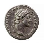 Domitian Silver Denarius, Rome, 88AD. Obv.