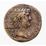 Hadrian Sestertius, Rome, 125-128 AD. Obv.