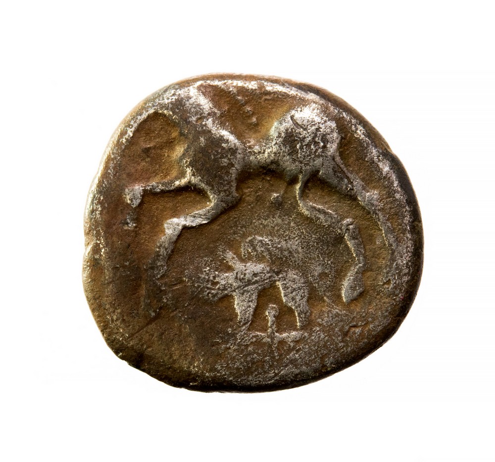Gaul, Carnutes (area of Beauce) ANDECOM/ANDECOMBES denier (c. 45 BC). Obv. Head left. Rev. - Image 2 of 2