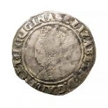 Elizabeth I Shilling, Second issue (1560-1561), mm. martlet, S. 2555. 30mm, 5.