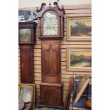 A George III mahogany eight longcase clock, the dial inscribed 'Tho Parkinson, Bury',