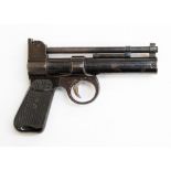 A Webley Junior .177 air pistol by Webley & Scott of Birmingham. Number to front 062.