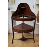 An early 19th Century mahogany washstand,