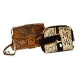 Alligator handbag and snakeskin handbag (2)