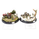 Two Danbury Mint Country Artists sculptures,