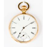 A gold Patek Philippe pocket watch No.