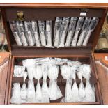 A silver plated canteen of cutlery, Kings pattern, Arthur Price,