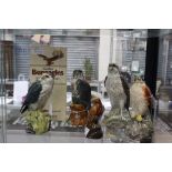 A collection of Beneagles 'Bird' ceramics, whiskey decanters,