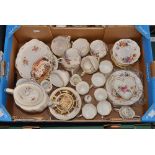 A Royal Crown Derby 'Derby Posies' collection, comprising coffee cups and saucers, side plates etc