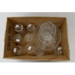 A collection of crystal including Stuart fruit bowl, approx 205mm diameter, an Edinburgh posy vase,