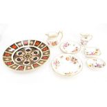 Royal Crown Derby including 1128 dinner plate, Derby posies,