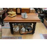 A large Victorian mahogany dining table,