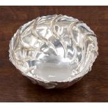 A silver fluted sweetmeat bowl, London 1908, weight 4.