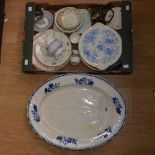 A collection of 19th Century ceramics including Royal Crown Derby, Bloor,