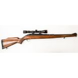BSA .22 Air Rifle fitted with a Simmonds 3-9x40 telescopic sight.