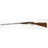 Belgian made 12 Bore Side by Side Shotgun. 29 inch barrels. Serial number 3301.