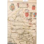 17th/18th century map of Buckinghamshire,