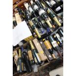 A large collection of red wine, old and new world, sparkling wine,